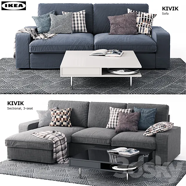 Sofas Kivik Ikea _ Ikea 3DModel Sofas Kivik Ikea _ Ikea 3DModel