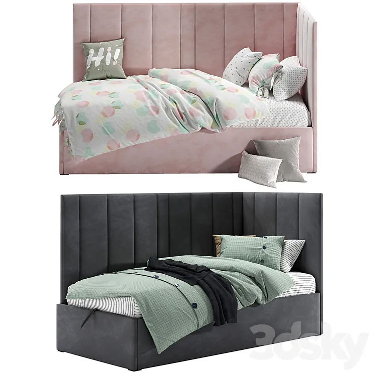 Soft bed ottoman Sophie 3D Model Free Download Soft bed ottoman Sophie 3D Model Free Download