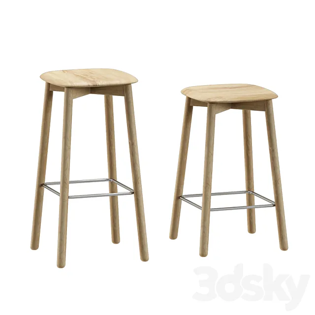 Soft edge 32 bar stool 3D Model Soft edge 32 bar stool 3D Model