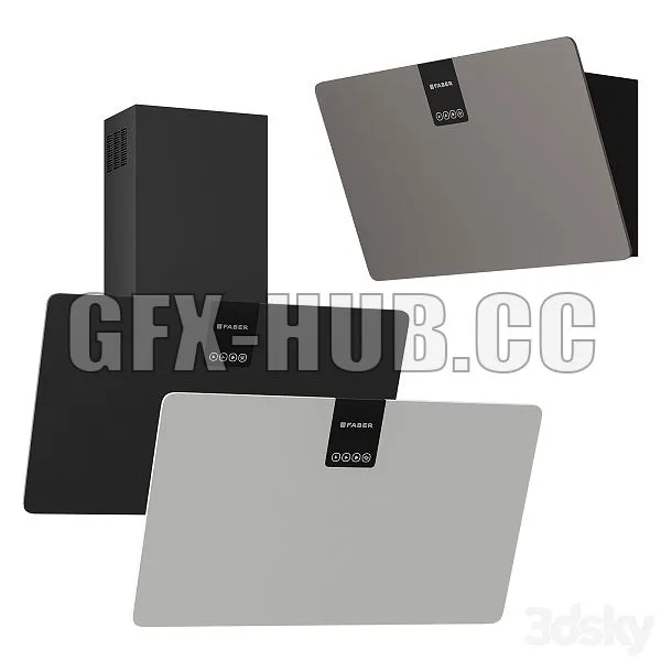 SOFT EDGE FABER Wall Hood 3D Model SOFT EDGE FABER Wall Hood 3D Model