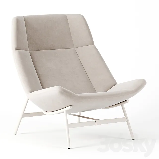 Soft Facet lounge chair by Artifort 3DModel Soft Facet lounge chair by Artifort 3DModel