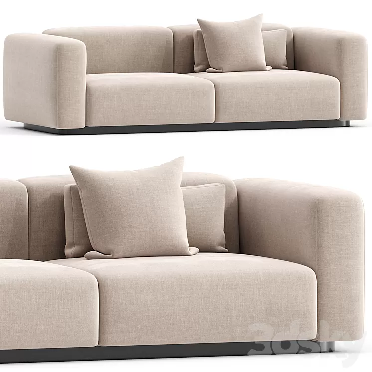 Soft Modular Sofa by Vitra 3D Model Free Download