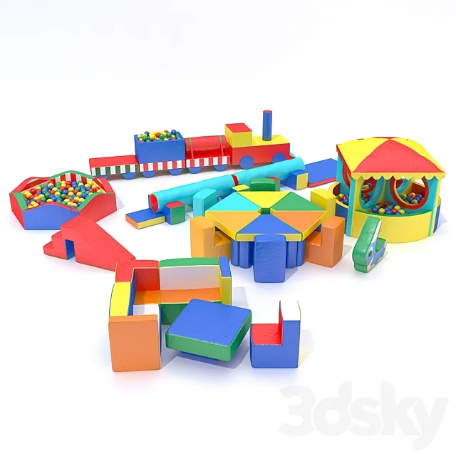 Soft modules for the playroom 3D Model