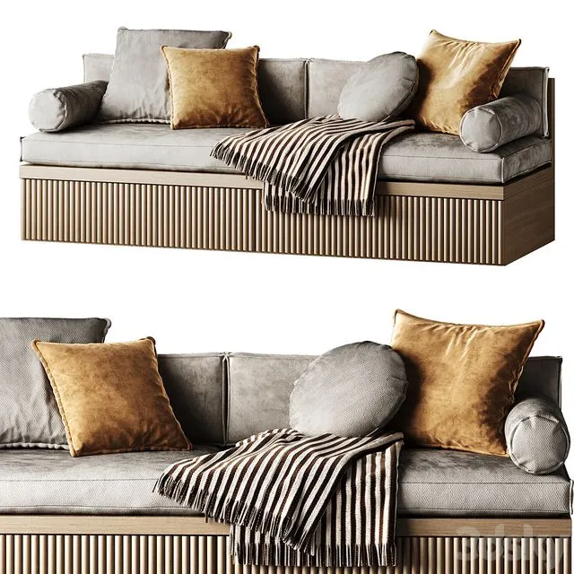 Soft seat for window sill 02 3D Model Soft seat for window sill 02 3D Model