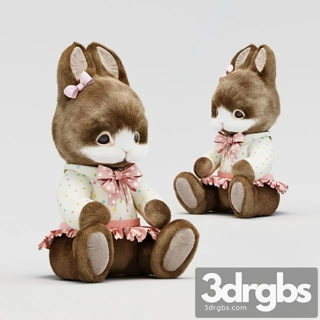 Soft Toy Bunny 1 3D Model Download