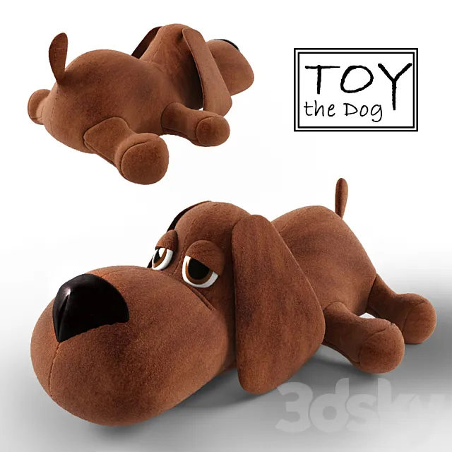 Soft toy dog 3D Model Soft toy dog 3D Model