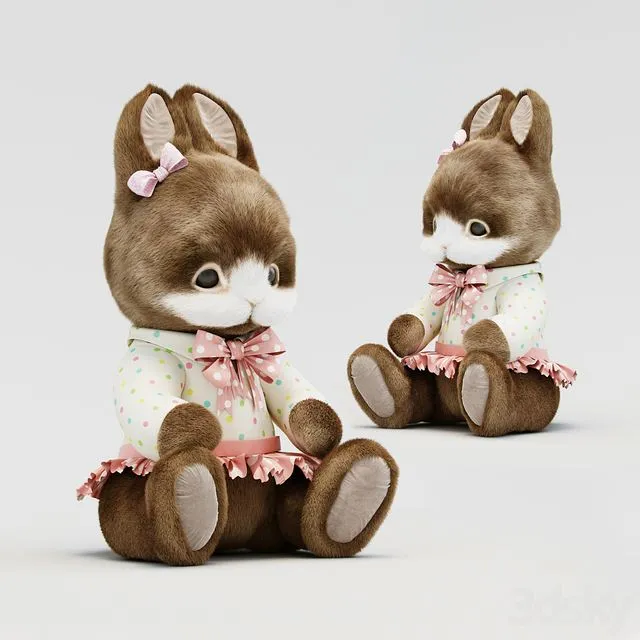 Soft toy Hare 3D Model