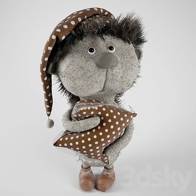 Soft toy hedgehog 3DModel Soft toy hedgehog 3DModel