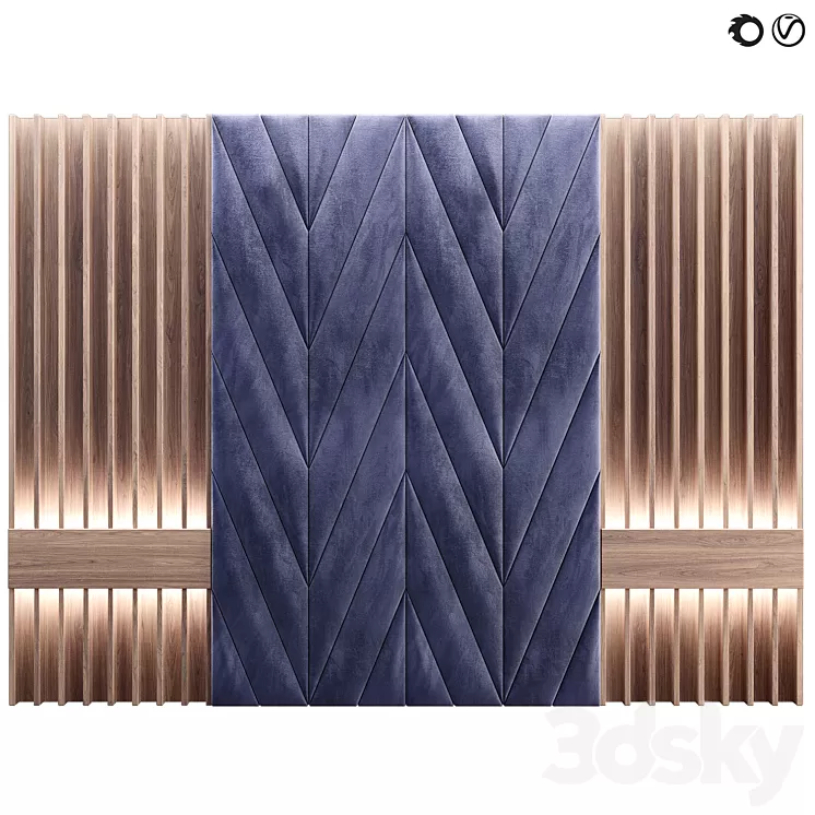 Soft wall panel 77 3D Model Soft wall panel 77 3D Model