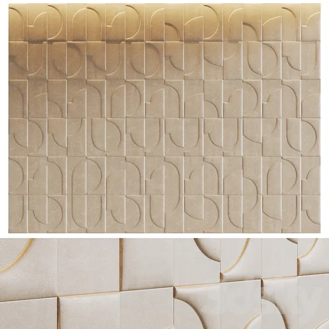 Soft wall panels Bon Ton from Studioart 3D Model Soft wall panels Bon Ton from Studioart 3D Model