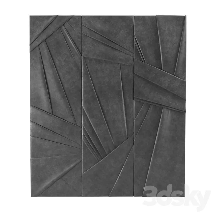 Soft wall panels MP15 3D Model Free Download