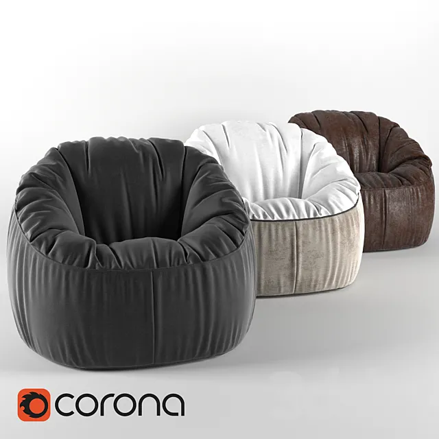 Soft_pouf_chair 3D Model