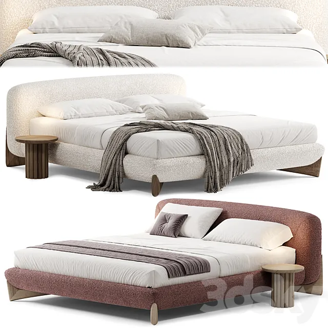 SOFTBAY Double Bed By Porada 3D Model