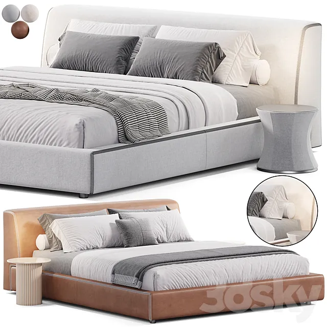 Softland bed by Lema 3D Model Softland bed by Lema 3D Model