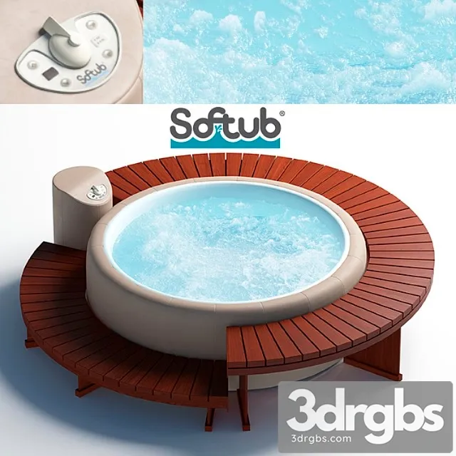 Softub Exterior Jacuzzi 3D Model Download