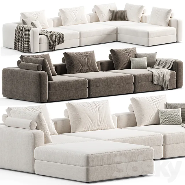 Soho Blanche Sofa 3D Model
