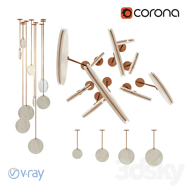 Soho pendant light 3D Model