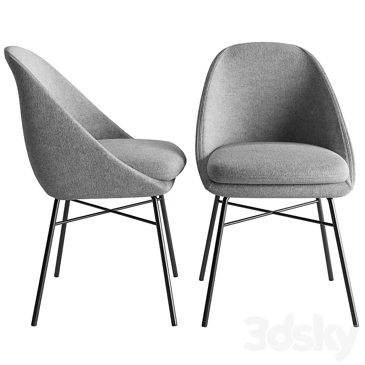sohoConcept Avanos Cross Armchair 3D Model Free Download