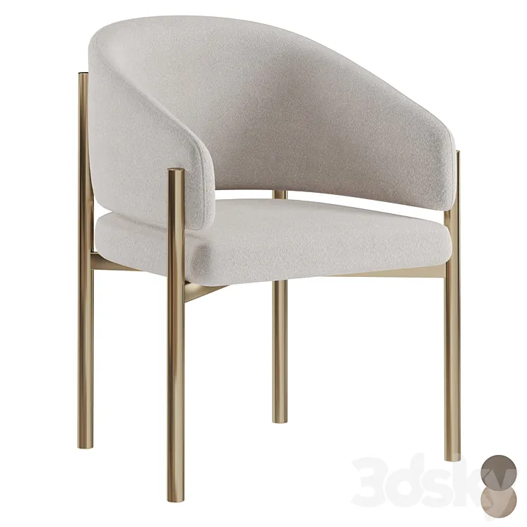 Solana Dining Chair 3D Model Free Download