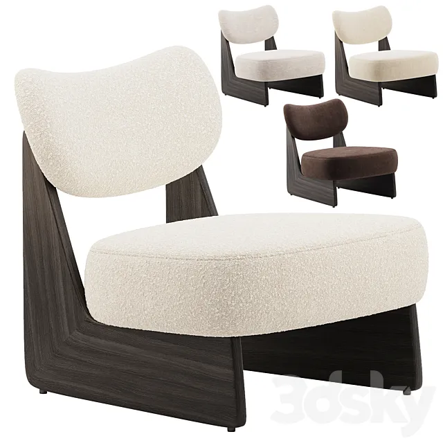 Solange Performance Boucle Chair 3D Model Solange Performance Boucle Chair 3D Model