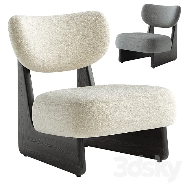 Solange Performance Boucle Chair 3D Model Solange Performance Boucle Chair 3D Model