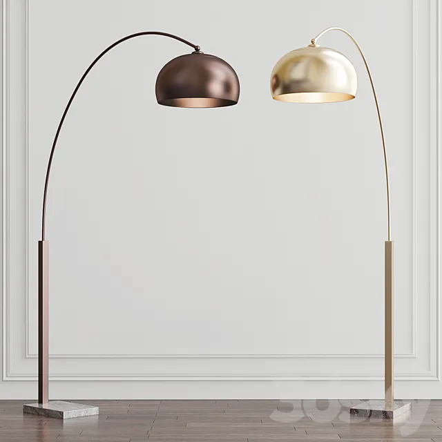 Solar Flair Floor Lamp by ELK Home 3D Model Solar Flair Floor Lamp by ELK Home 3D Model