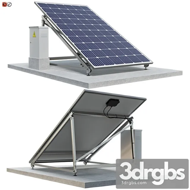 Solar panel 01 3D Model Download