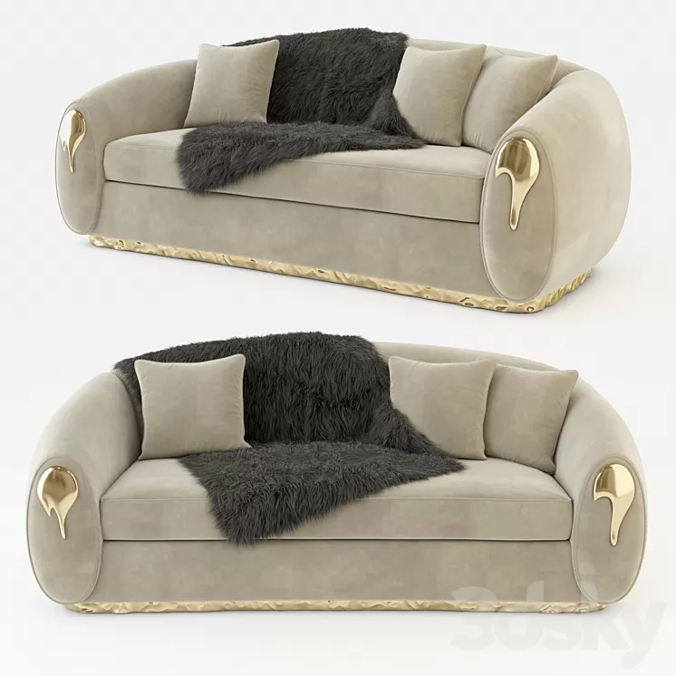 Soleil Sofa by Boca Do Lobo 3D Model