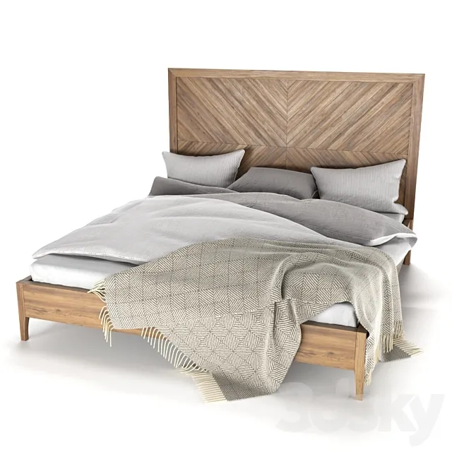 Solid bed 3DModel Solid bed 3DModel
