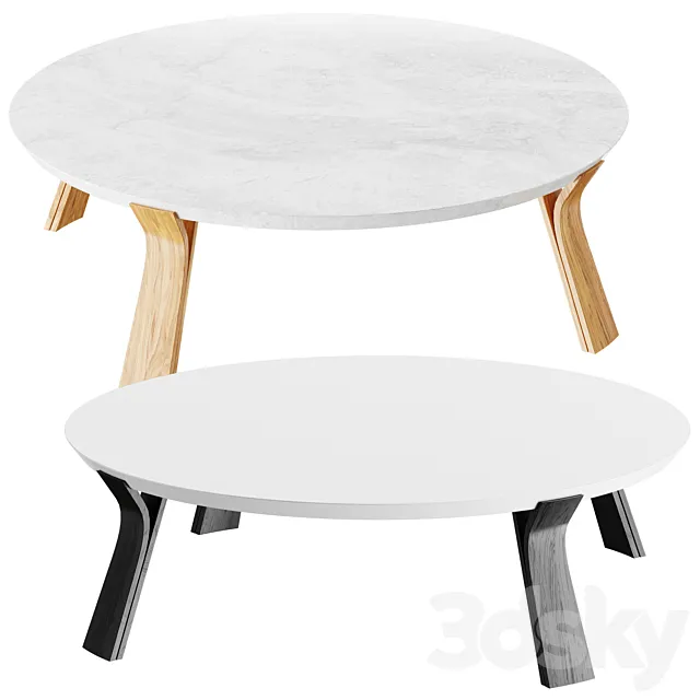 Solid coffee table 3D Model Solid coffee table 3D Model