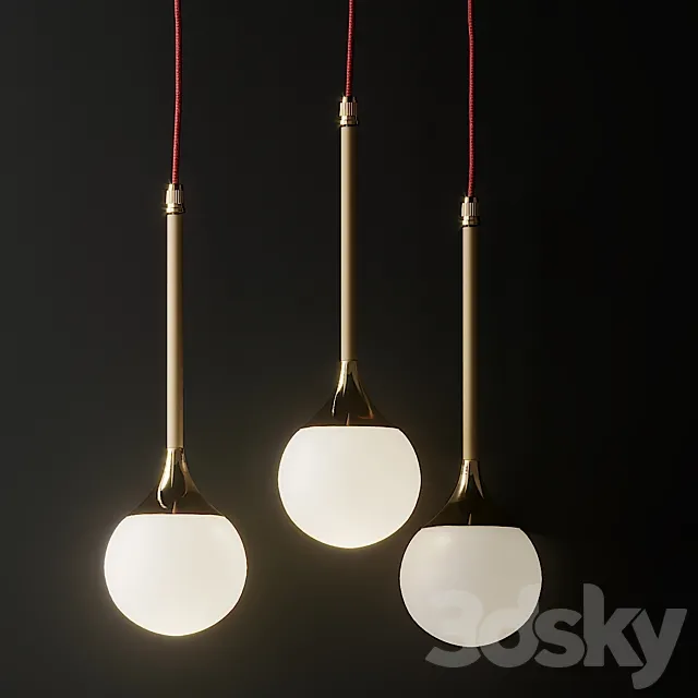 Solo and Pontil Mini Pendant Lights 3DModel Solo and Pontil Mini Pendant Lights 3DModel