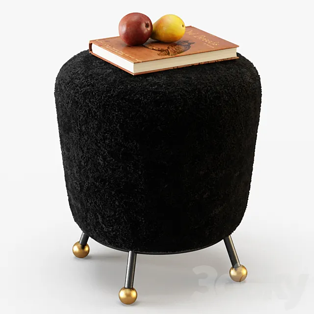 Somali Ottoman 3D Model Somali Ottoman 3D Model