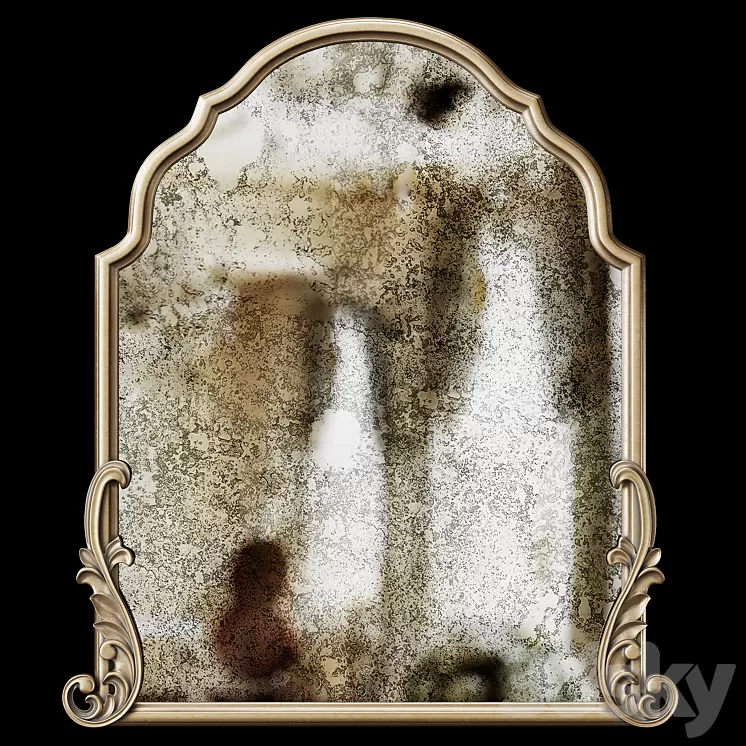 somuchbetterwithage french gold mirror 3D Model Free Download - 3DSKY ...