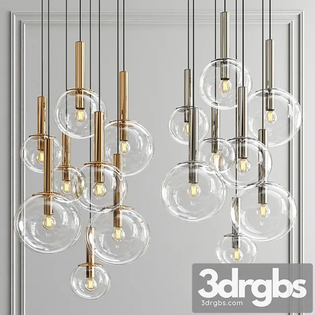 Sonneman Bubbles 8 Light Multi Pendant 3D Model Download