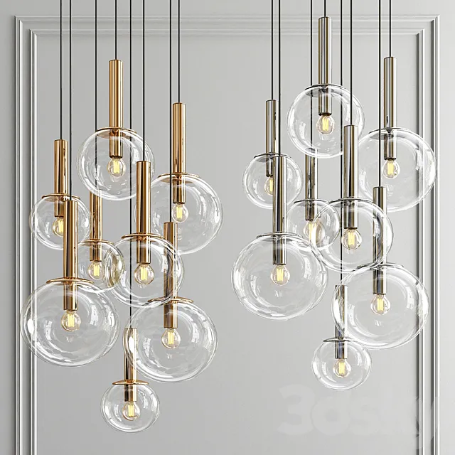 Sonneman Bubbles 8 Light Multi Pendant 3DModel