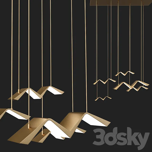 Sonny – Bird Inspired Pendant Lights 3DModel