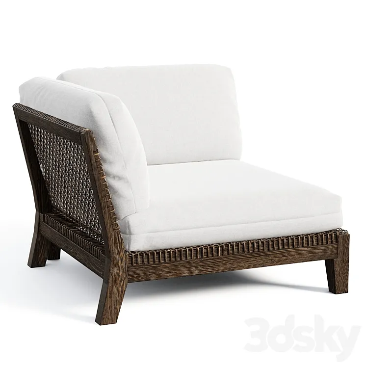 Sonoma Woven Corner Chair 3D Model Free Download