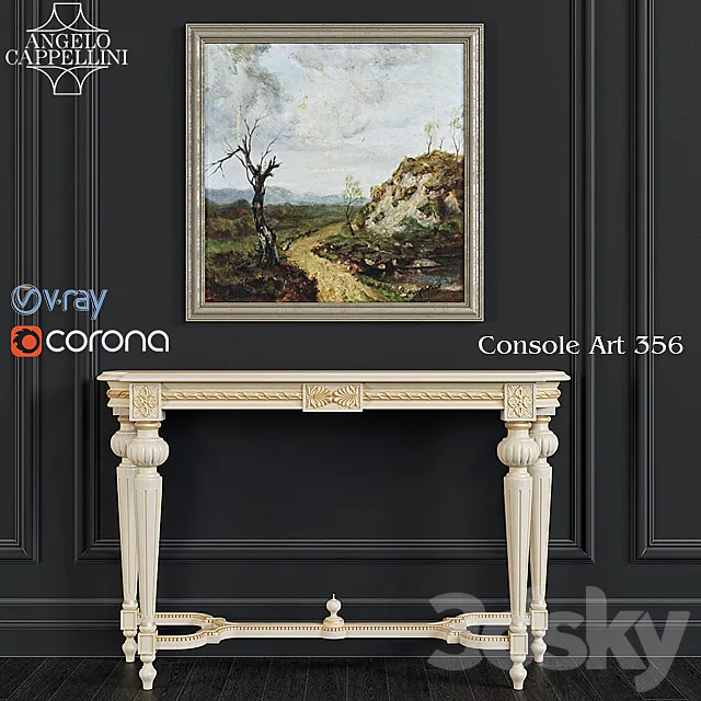 Sonsole Angelo Cappelini Art 356 3D Model Sonsole Angelo Cappelini Art 356 3D Model