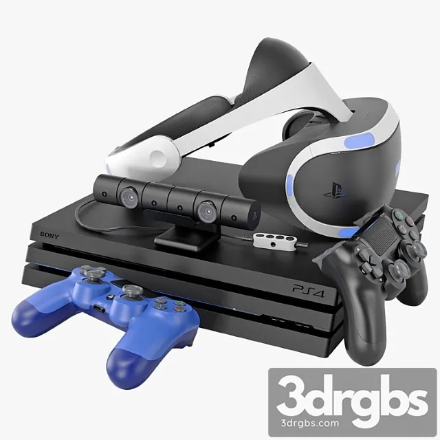 Sony PS4 pro Vr 3D Model Download