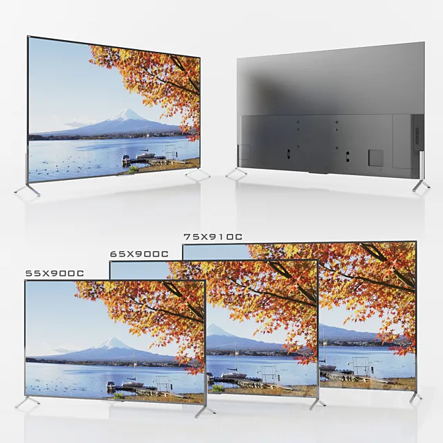 Sony TV XBR-55X900C XBR-65X900C XBR-75X910C 3DModel