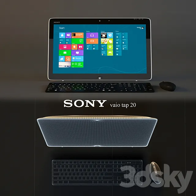 Sony Vaio Tap 20 3DModel