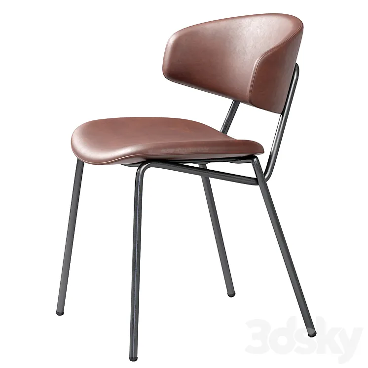 Sophia Padded Modern CHair 3D Model Free Download