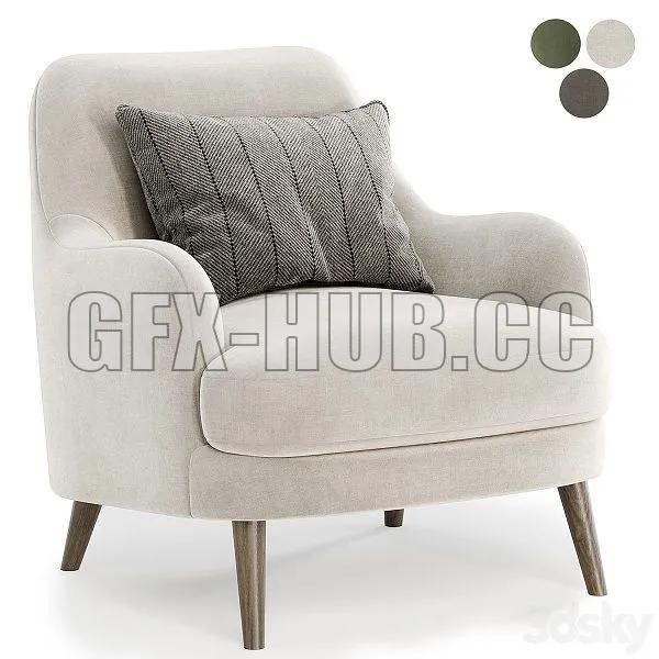 Sophie Arm Chair 3D Model