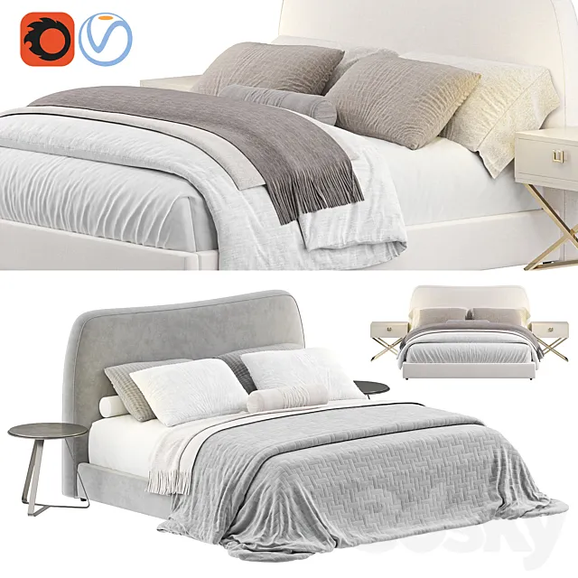 Sophie Bed 3D Model Sophie Bed 3D Model