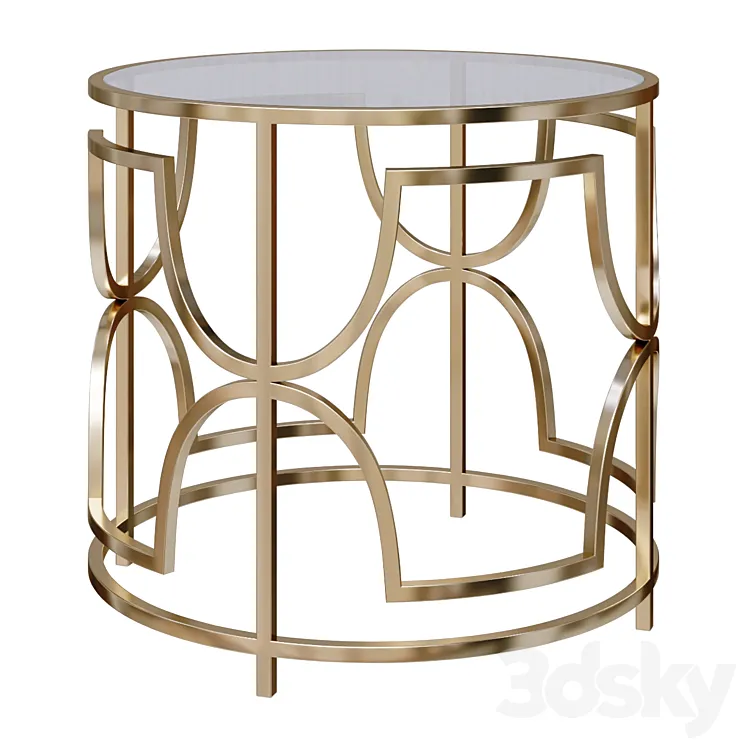 Sophie Circle Side Table Homeware 3D Model Free Download