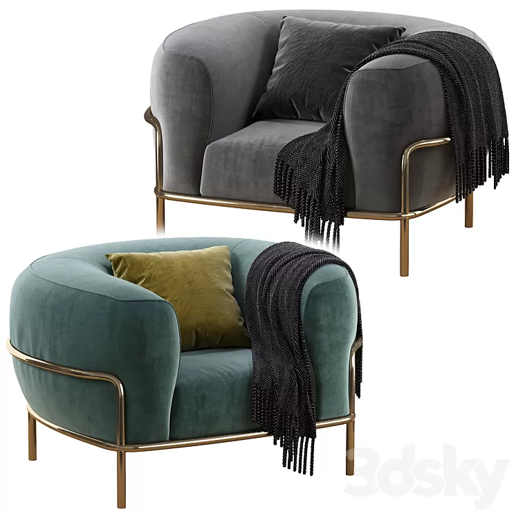 Sophie Gallotti & Radice Armchair 3D Model Sophie Gallotti & Radice Armchair 3D Model