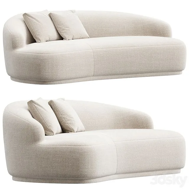 Soraya Sofa Dove Cream 3D Model Soraya Sofa Dove Cream 3D Model