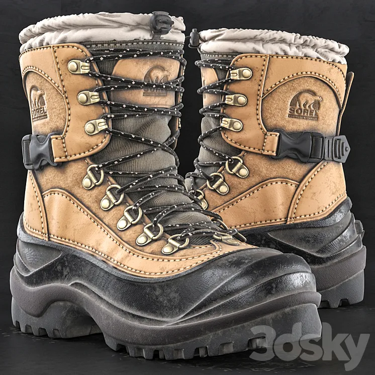 SOREL MEN'S CONQUEST WINTER BOOTS 3D Model Free Download