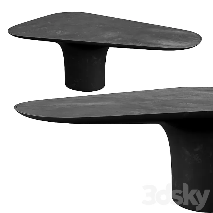Sors nr low black table 3D Model Sors nr low black table 3D Model