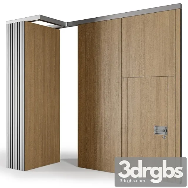 Sound-proof sliding partition walls 3D Model Download